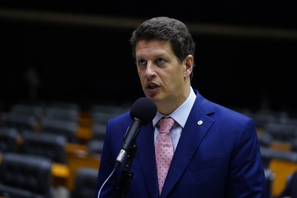 O deputado federal Ricardo Salles filiou-se ao Novo neste sábado (3) — Foto: Pablo Valadares/Câmara dos Deputados