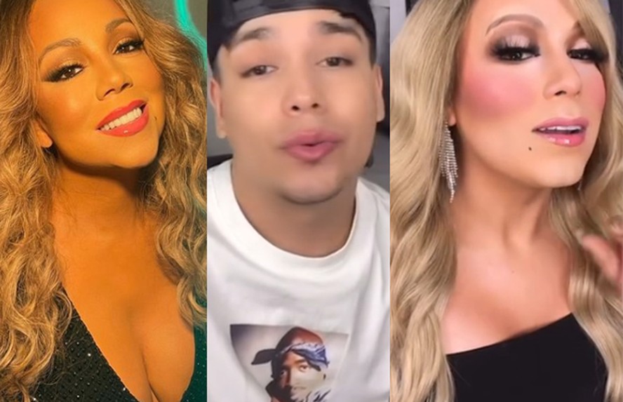 Mariah Carey, Aurelio Sanchez e o maquiador caracterizado da cantora