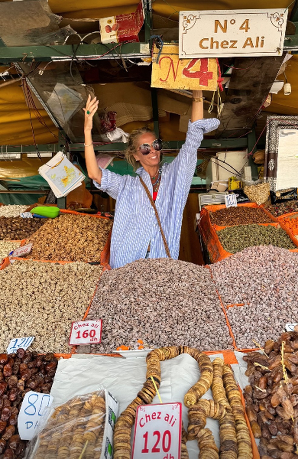 Adriane Galisteu visitou os mercados de rua — Foto: Arquivo Pessoal