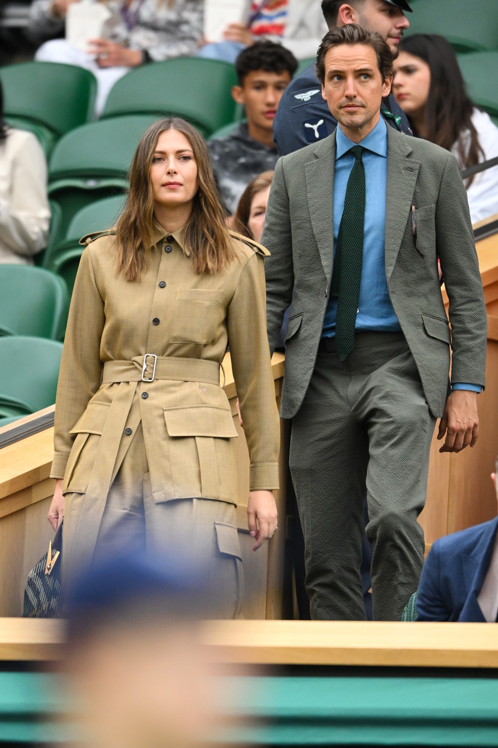 Maria Sharapova e o marido, Alexander Gilkes — Foto: Getty Images