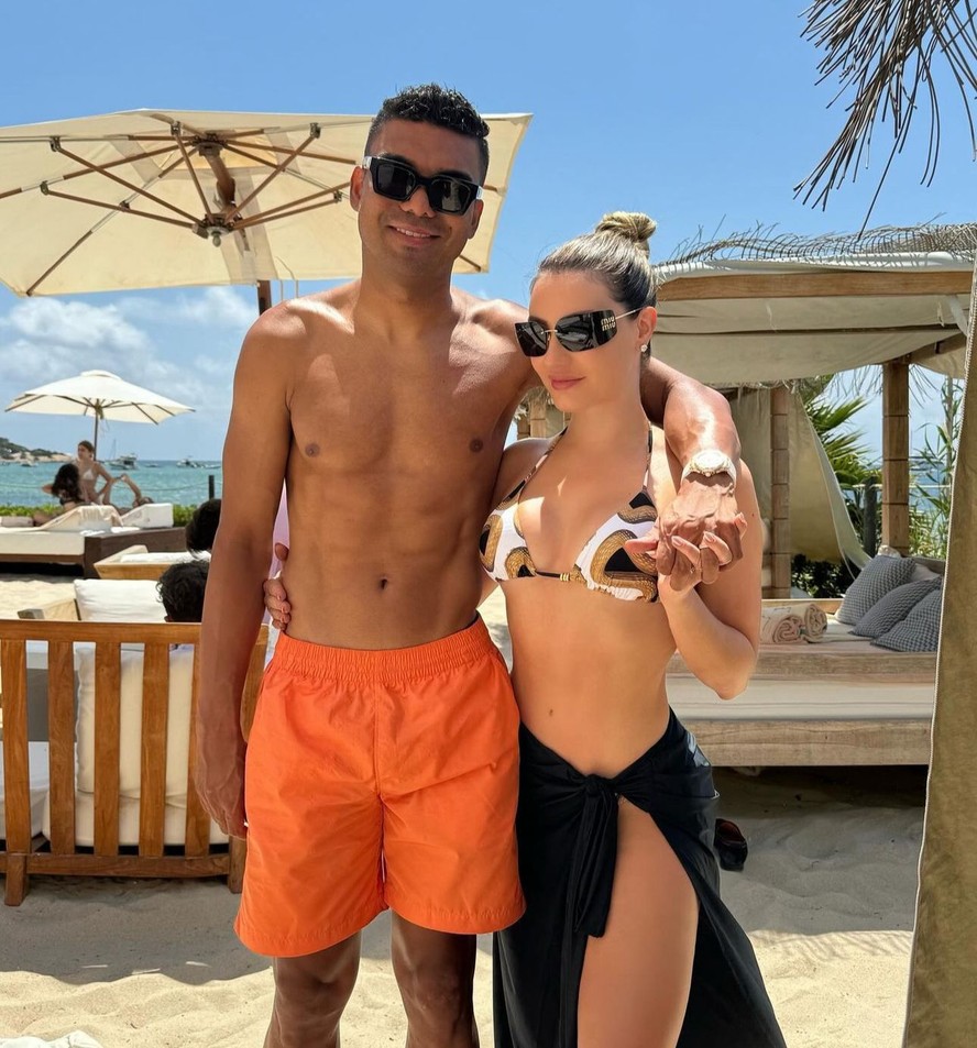 Casemiro e a esposa, Anna Mariana Casemiro