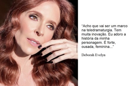 Deborah Evelyn interpretará uma estilista e se envolverá com um modelo Reprodução