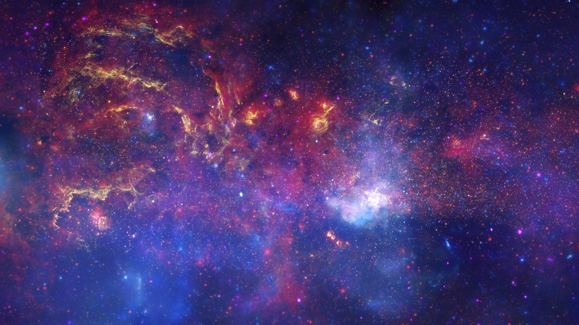 Imagem da nossa galáxia, a Via Láctea (Foto: Divulgação/NASA)