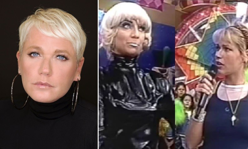 Xuxa comenta vídeo antigo que viralizou nas redes sociais (Foto: Blad Meneghel e Reprodução/Globo)