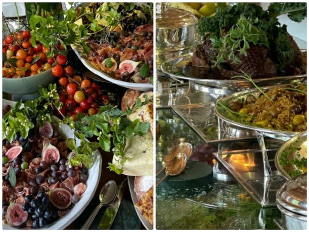 Detalhes da buffet do casamento de Carol Celico e Eduardo Scarpa (Foto: Reprodução/Instagram)