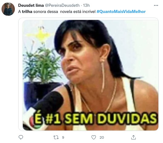 Internauta comenta estreia de 'Quanto mais vida, melhor' (Foto: Reprodução)