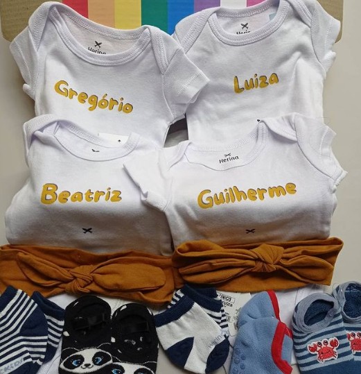 Nomes dos bebês já foram escolhidos: Gregório, Luiza, Beatriz e Guilherme (Foto: Reprodução/Instagram/Jornada dos Sonhos)