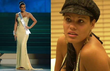 Josiane, do 'BBB' 3, perdeu sua coroa de Miss Brasil 2002 ao deixar escapar durante o reality que era casada. As regras do concurso exigem que as concorrentes sejam solteiras Reprodução