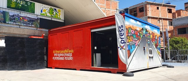 Base de operações da Americanas operada pela Favela Brasil Xpress: entregas de produtos comprado pelo e-commerce do grupo em comunidades