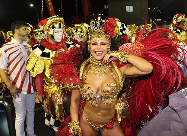 Viviane Araújo, rainha de bateria do Acadêmicos do Salgueiro (Foto: Cleomir Tavares/ Quem)