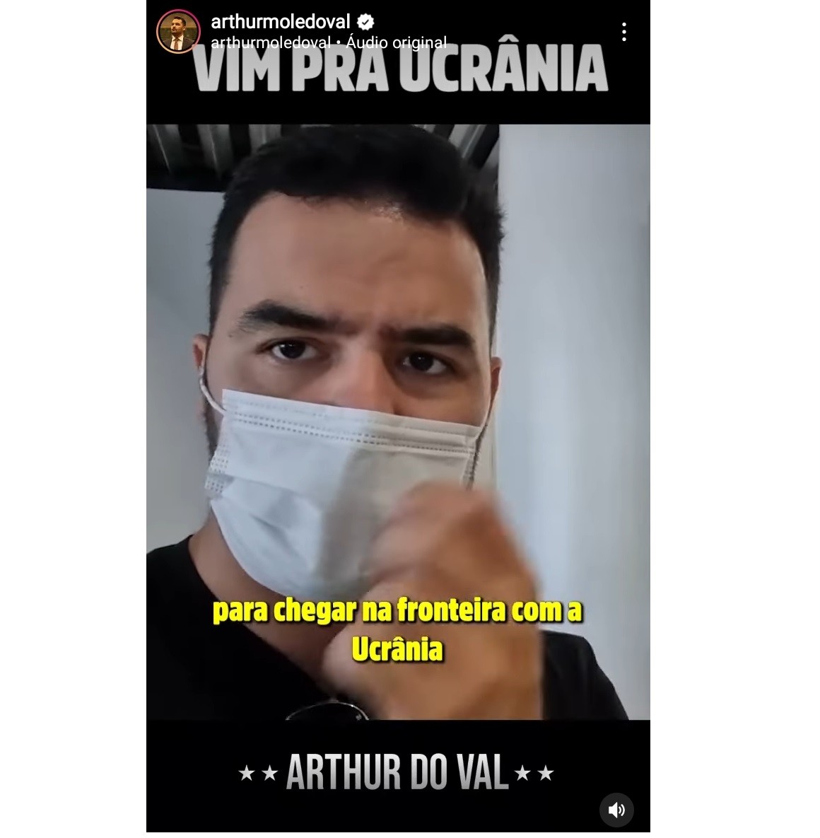 Arthur do Val anuncia que viajou para a fronteira da Ucrânia para 'cobrir' a guerra