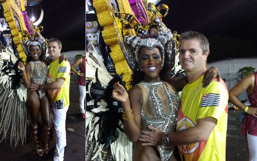 Angélica Ramos e o marido, Laurent Mougeot