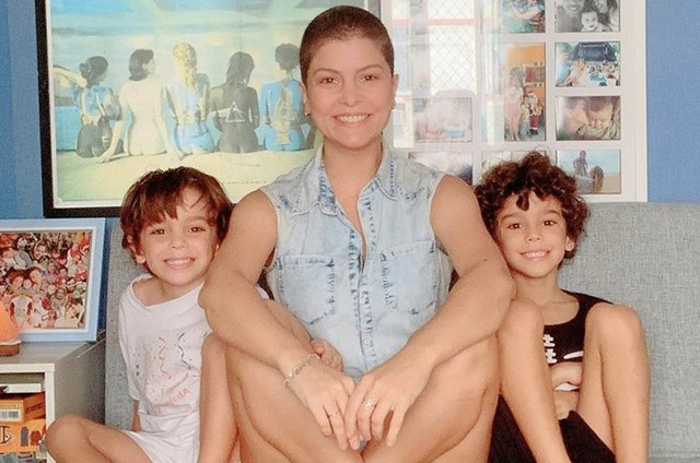 Bárbara Borges e os filhos (Foto: Reprodução/ Instagram)