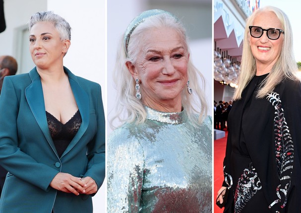 Cathy La Torre, Helen Mirren e Jane Campion (Foto: Getty Images)