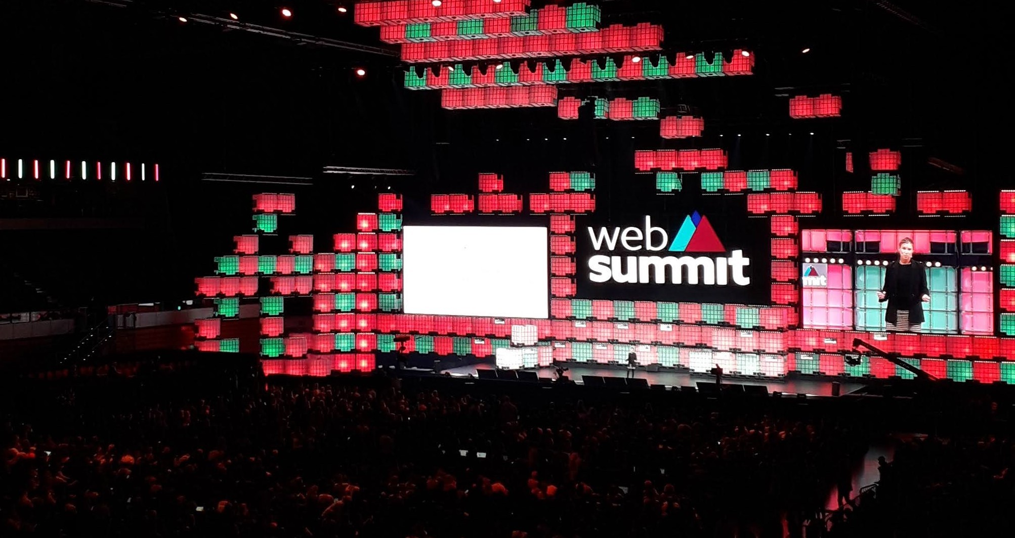 Palco da última Web Summit, em Lisboa, em 2021