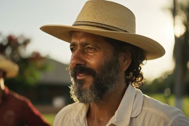 Marcos Palmeira caracterizado como Zé Leôncio (Foto: João Miguel Jr. / TV Globo)