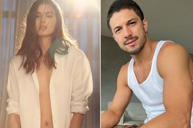 Camila Queiroz e Romulo Estrela (Foto: Divulgação e reprodução)