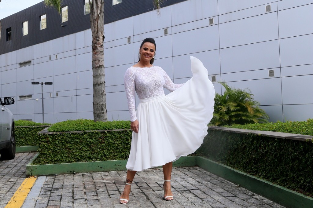 Viviane Araújo e Guilherme Militão se casam no Rio (Foto: AgNews / Anderson Borde)