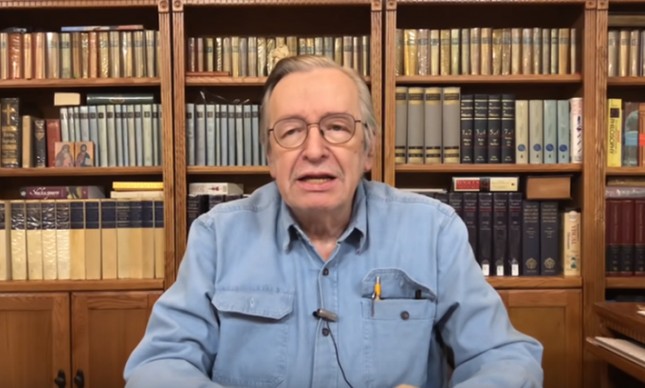 O escritor Olavo de Carvalho