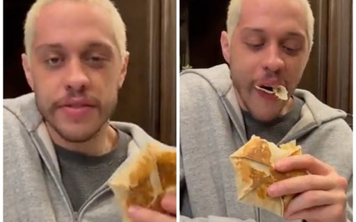 Pete Davidson, ex de Kim, recebe ataques após comercial comendo com boca aberta: "Repulsivo"