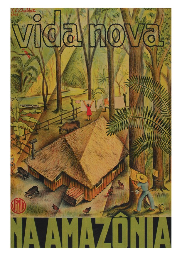 Vida Nova Amazônia, de Jean-Pierre Chabloz, que integra a exposição Raio-que-o-parta: Ficções do Moderno no Brasil (Foto: Divulgação)