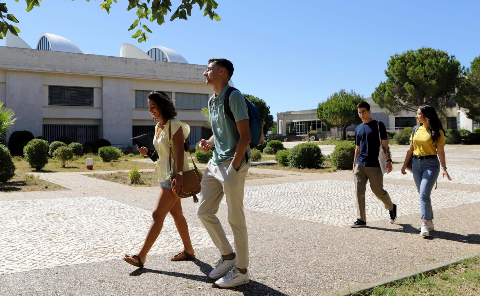 Alunos no campus da Universidade do Algarve, um das que foram ao Brasil, em foto de arquivo