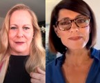 Lucinha Lins e Christiane Torloni em live organizada pelo Viva | Reprodução