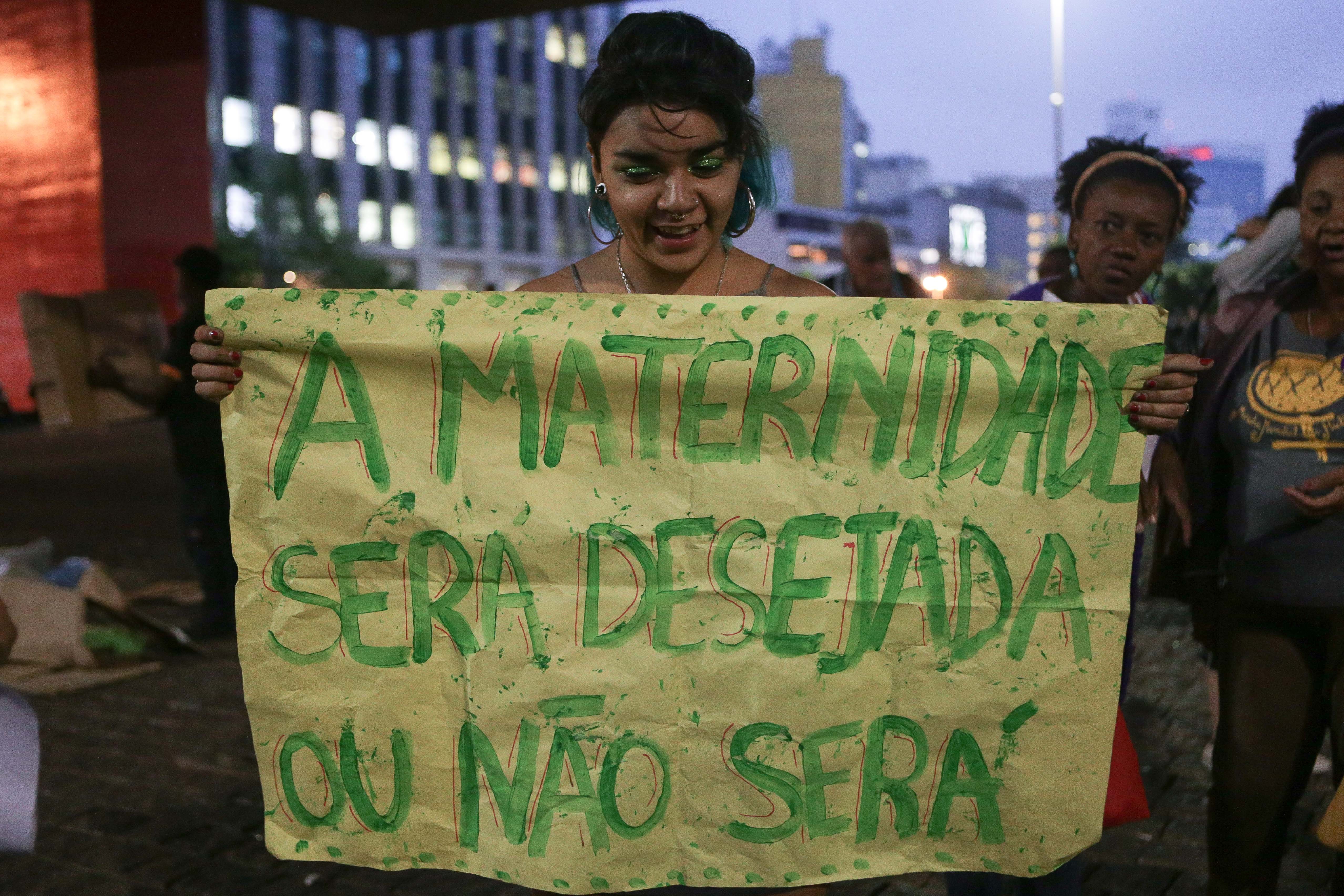 Manifestação pela legalização do aborto em São Paulo (Foto: Getty Images)
