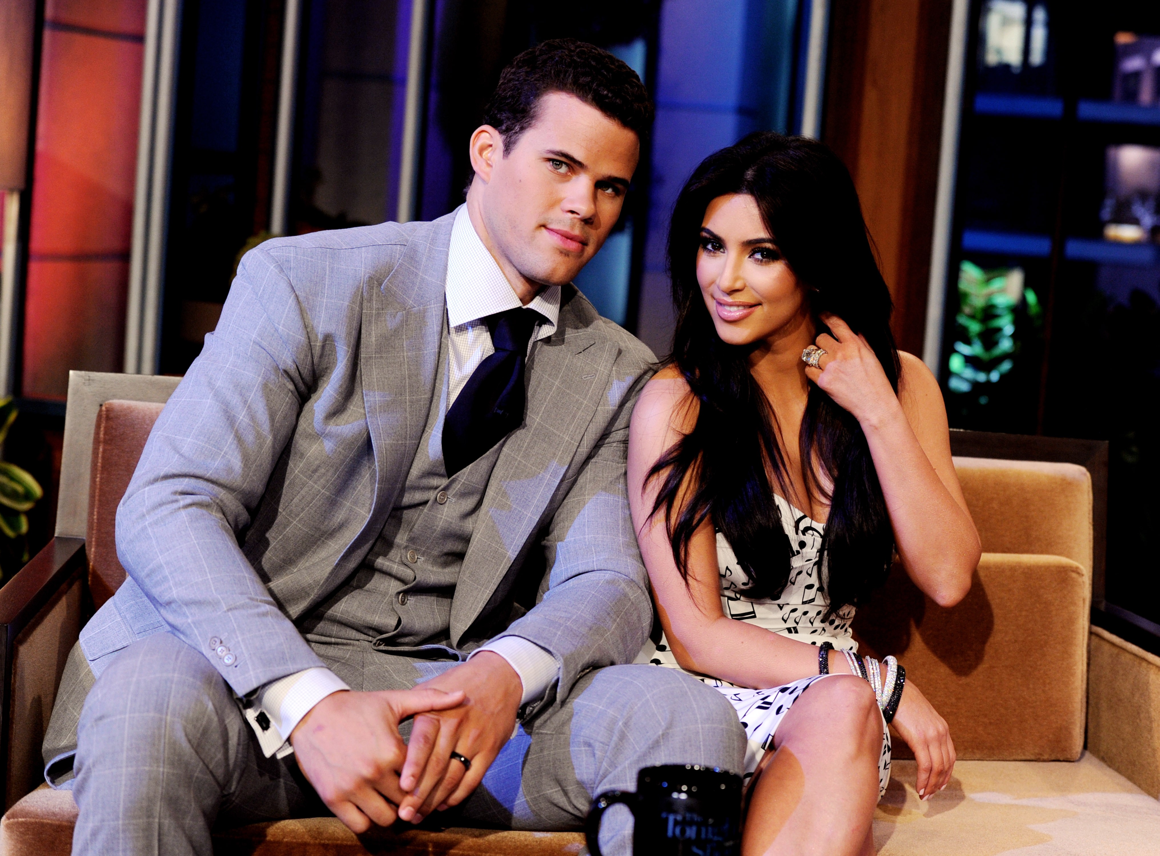 Kim Kardashian e Kris Humphries, em outubro de 2011 (Foto: Getty Images)