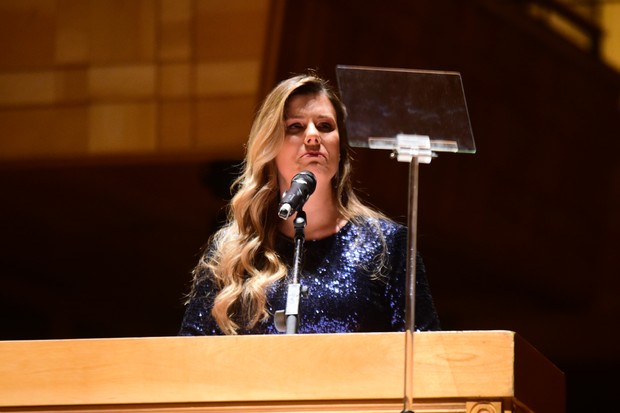 Daiana Garbin se emociona ao falar do câncer da filha, Lua (Foto: Leo Franco/AgNews)