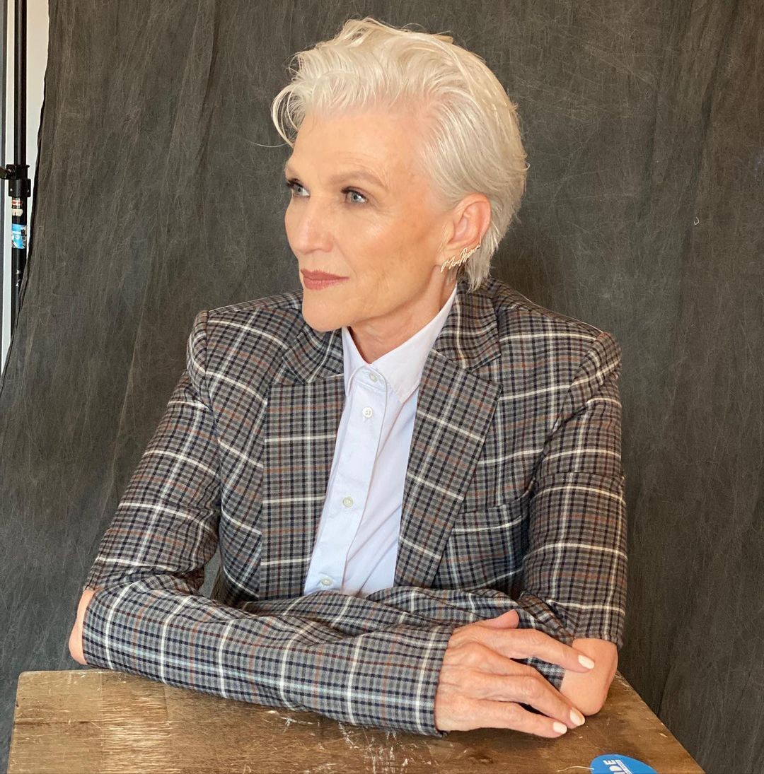 Maye Musk com corte bixie no cabelo (Foto: Instagram/ @mayemusk)