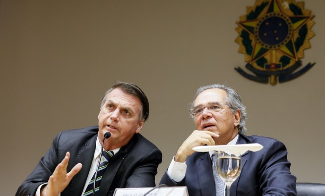 Jair Bolsonaro e Paulo Guedes