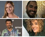 Adriana Esteves, Thomás Aquino, Milhem Cortaz e Maeve Jinkings | Globo e reprodução