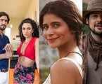 Tertulinho (Renato Góes), Xaviera (Giovana Cordeiro), Candoca (Isadora Cruz) e Zé Paulino (Sérgio Guizé) são os protagonistas da novela (Foto: Fábio Rocha, Auri Mota e Ronald Santos Cruz/TV Globo) | Fábio Rocha, Auri Mota e Ronald Santos Cruz/TV Globo