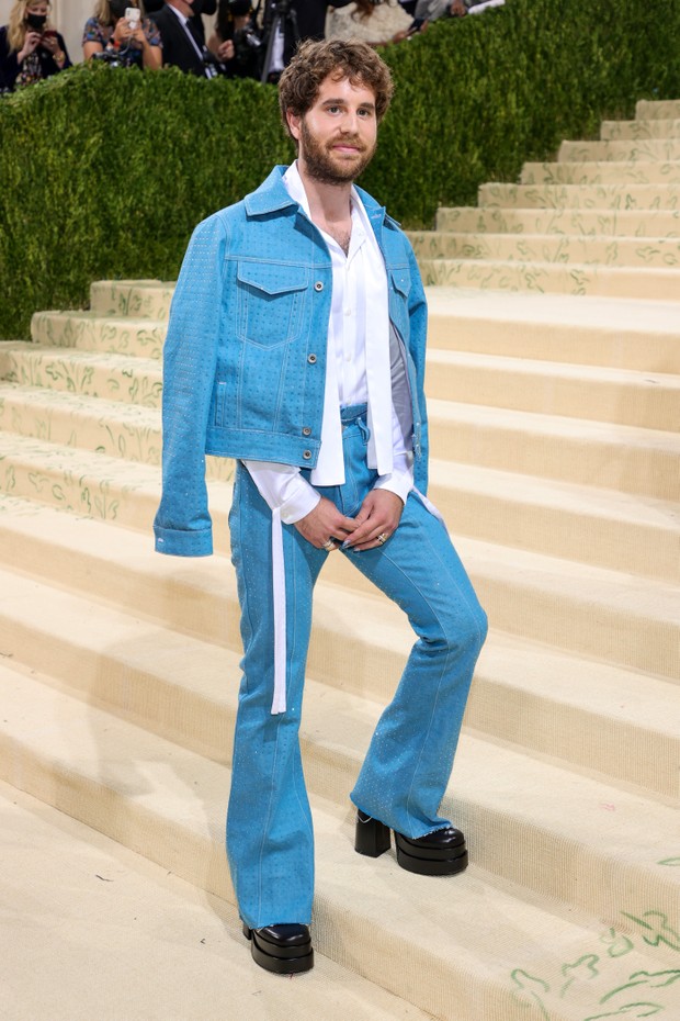 NEW YORK, NEW YORK - SEPTEMBER 13: Ben Platt attends The 2021 Met Gala Celebrating In America: A Lexicon Of Fashion at Metropolitan Museum of Art on September 13, 2021 in New York City. (Photo by Theo Wargo/Getty Images) (Foto: Getty Images)