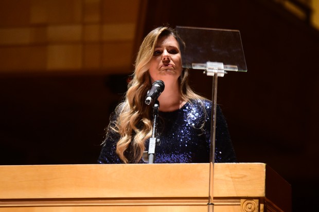 Daiana Garbin se emociona ao falar do câncer da filha, Lua (Foto: Leo Franco/AgNews)