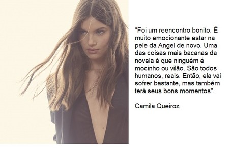 Camila Queiroz voltará a viver a protagonista, Angel Reprodução