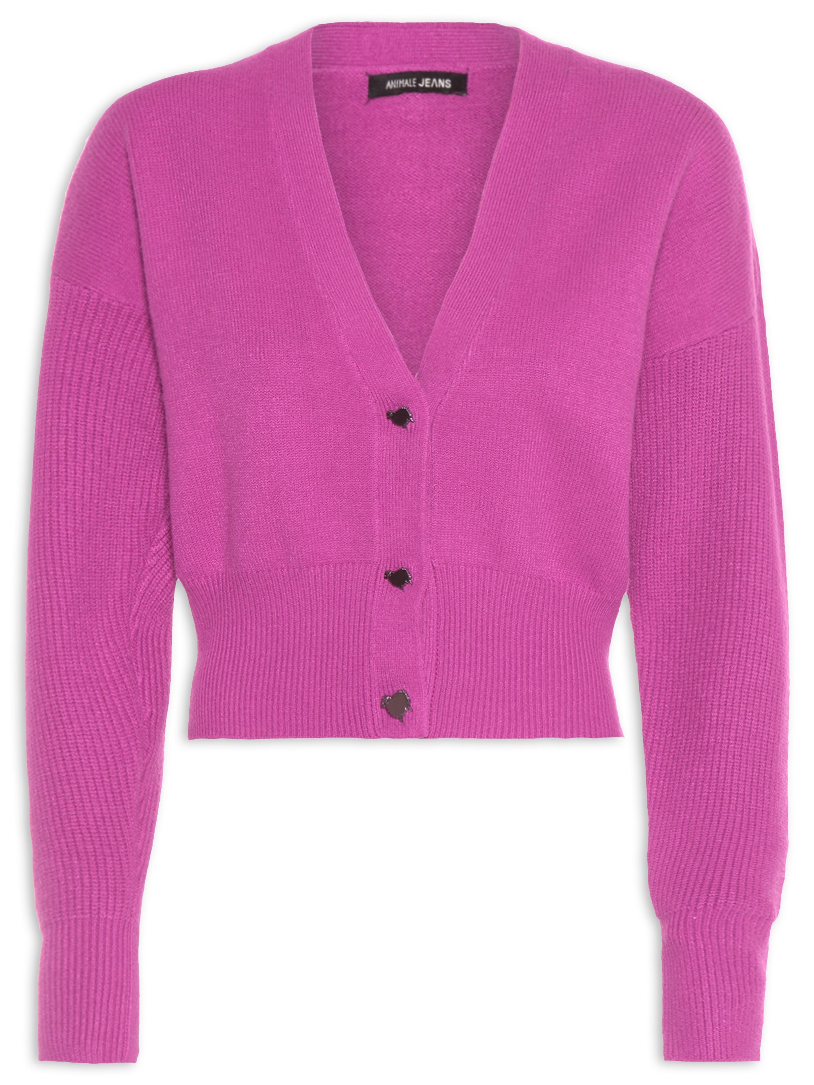 Barbiecore (Foto: Cardigan Animale Jeans no OQVestir, R$ 348)