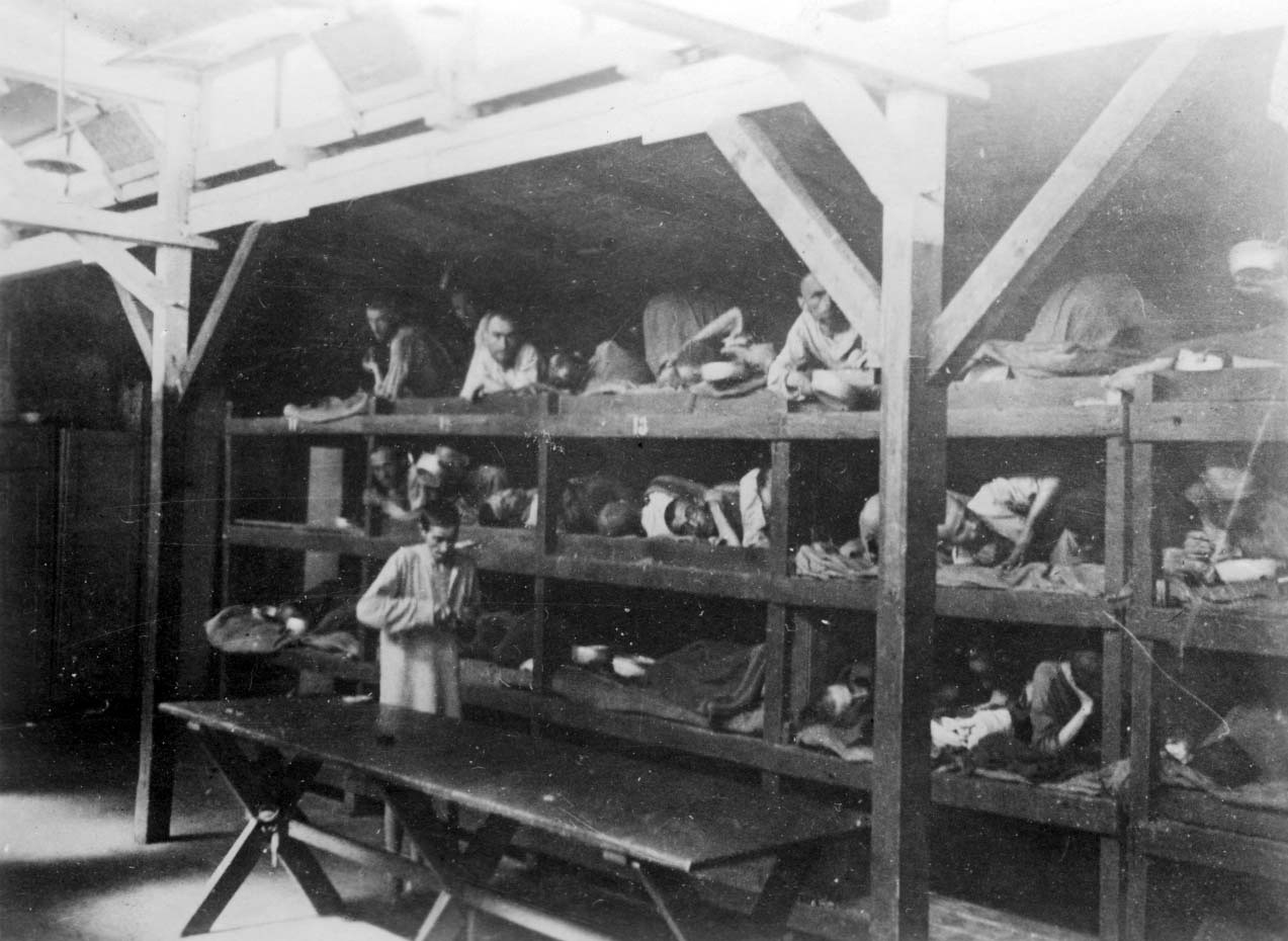 Alojamento de prisioneiros em Auschwitz