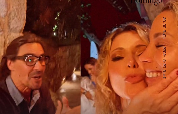 André Gonçalves e a mulher, Danielle Winits, na festa de aniversário de Rita Guedes (Foto: Reprodução)