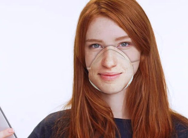 Máscara 3D para reconhecimento facial (Foto: Reprodução/Dezeen)