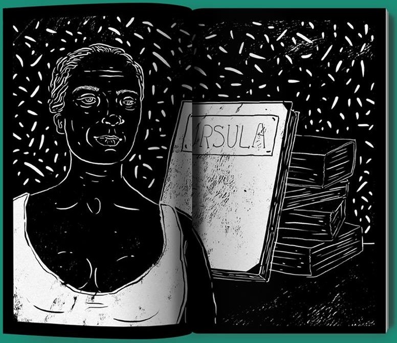 Ilustração de Gabriela Pires que está em 'Heroínas negras brasileiras em 15 cordéis', de Jarid Arraes