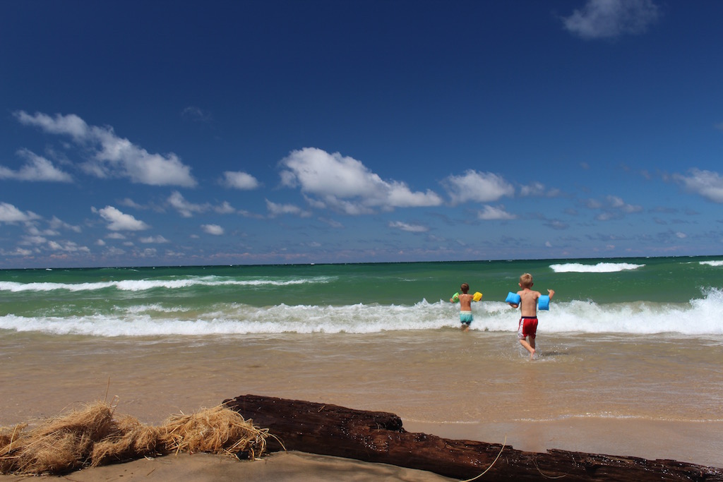 People on beach