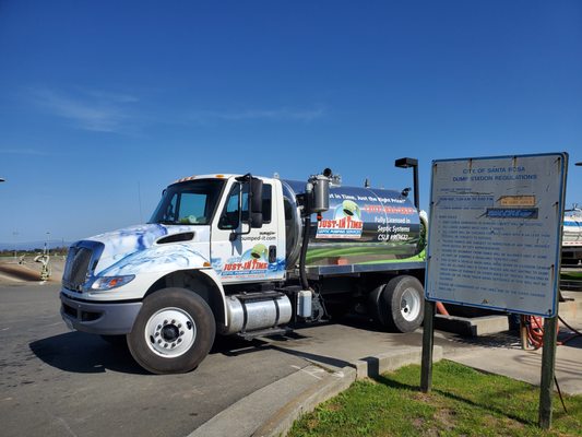 Photo of Just-in Time Septic Pumping Services - Sebastopol, CA, US. We Properly Dump Waste at the Laguna Treatment Center