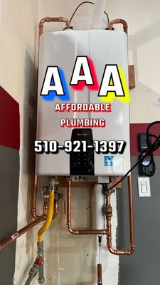 Photo of Aaa Affordable Plumbing &trenchless sewer  - Fremont, CA, US. Tankless water heater install