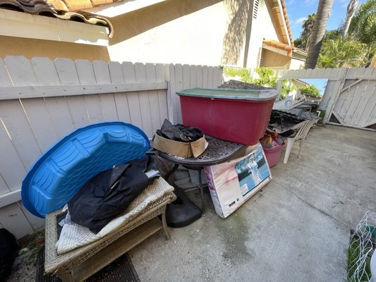 Photo of SA Junk Haul - San Marcos, CA, US. Before (side yard)