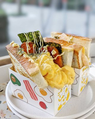 Photo of Bread x Butter Cafe - Vancouver, BC, CA. Hawaiian Luau & Prawn Star