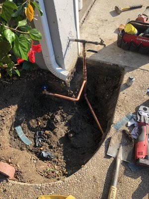 Photo of Drain Rooter Service - San Jose, CA, US. Replaced garvanize water line to coppers pipes!