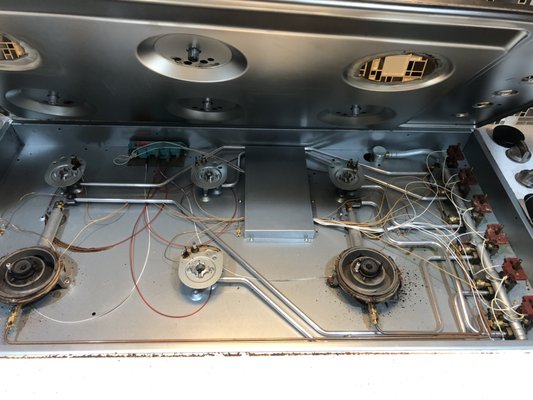 Photo of City Master Appliance Repair - Los Altos, CA, US. Cooktop Miele. Igniter replacement