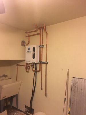 Photo of Kenneth Asire Plumbing - San Francisco, CA, US. Electric tankless water heater installation